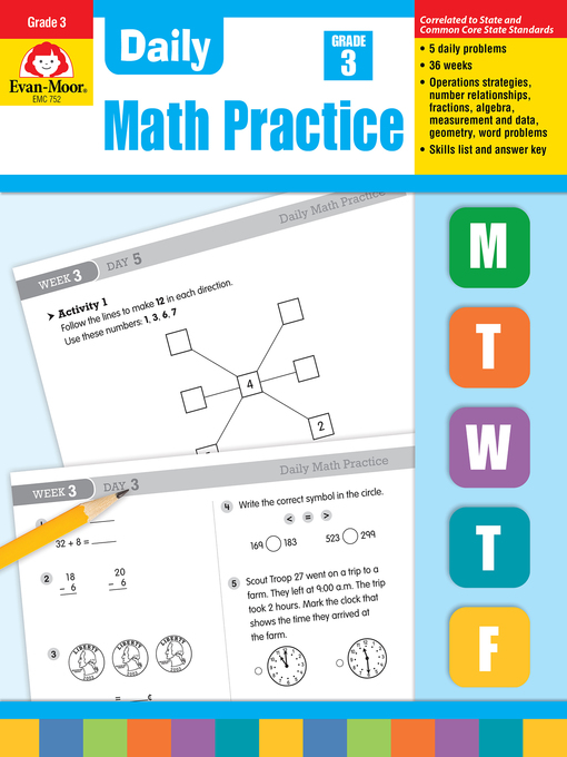 Title details for Daily Math Practice, Grade 3 by Evan-Moor Educational Publishers - Available